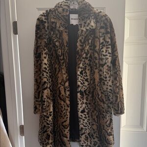 BB Dakota Women's Animal Print Teddy Jacket